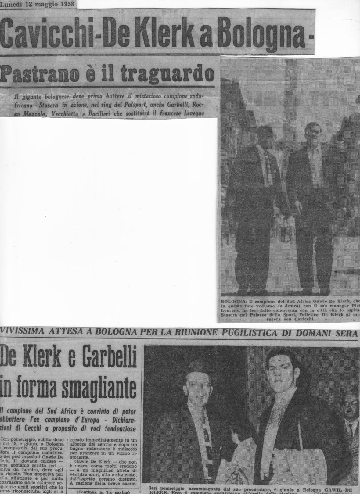 &ldquo;Cavicchi&ndash;De Klerk a Bologna, Pastrano &egrave; il traguardo.&rdquo; The Italian press follows the South African.